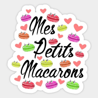 Mes Petits Macarons French Cookies Sticker